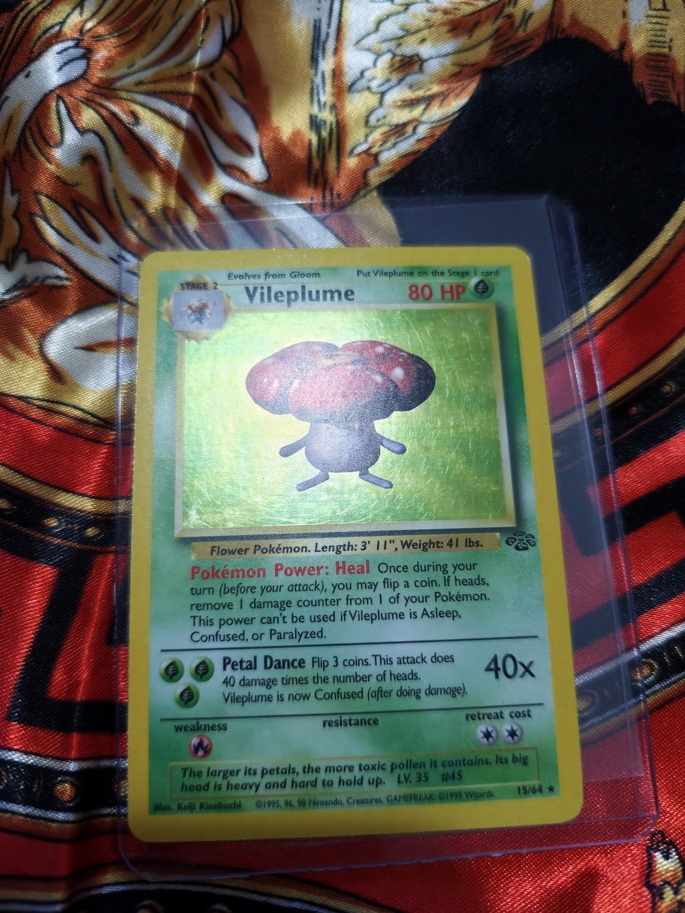 Pokemon Vileplume Trading Card - Green, Yellow